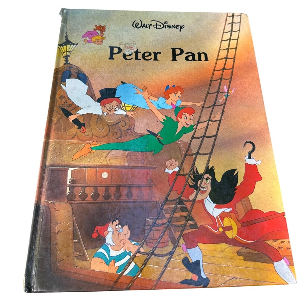 Walt Disney Peter Pan Hardcover Book Disney Classic Series Vintage‎ 1980s 1990s
